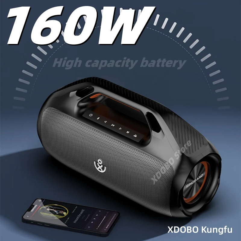 

XDOBO 160W Outdoor Waterproof Portable Bluetooth Speaker Home High Power Card Insertion Sound Kungfu Caixa De Som