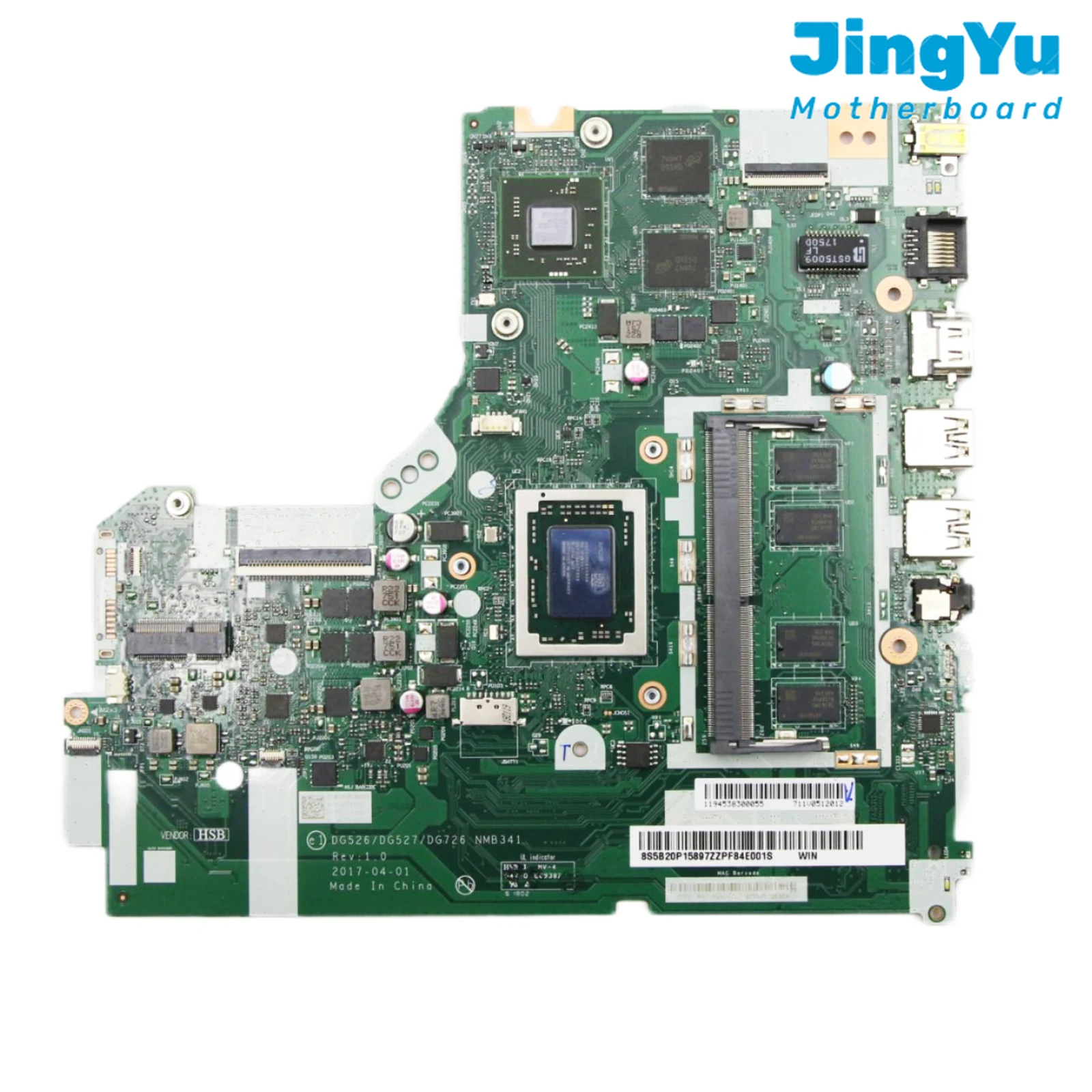 For Lenovo Ideapad 320-17ABR Laptop Motherboard A12-9720P 4GB-RAM 2G-GPU NM-B341 Mainboard