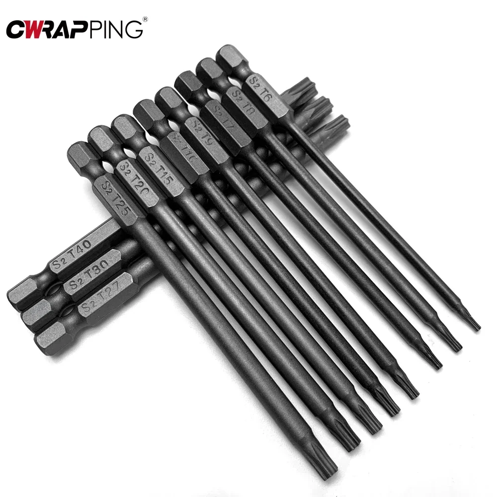 Car Tool Torx Security Head Screwdriver Drill Set Magnetic Extension Adapter Star Hex Spline Bit for Car Electric Drill 11/12pcs