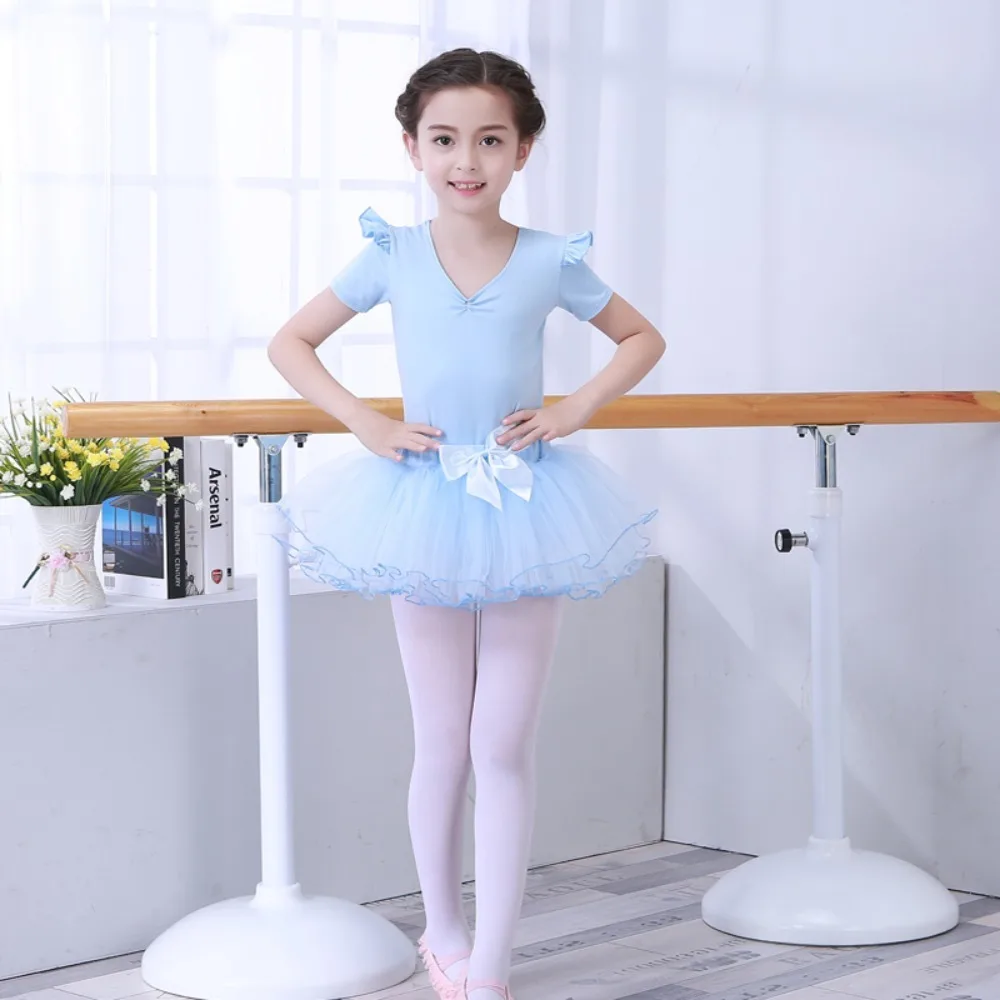 Kinderkleidung Trainingsuniform Kostüme Rock Trikots für Mädchen Tutu Ballettkleid Tanzkleidung Prinzessinnen-Outfit