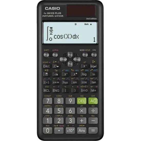 Casio FX-991ES Scientific Calculator Plus-2W4DT ‎Black