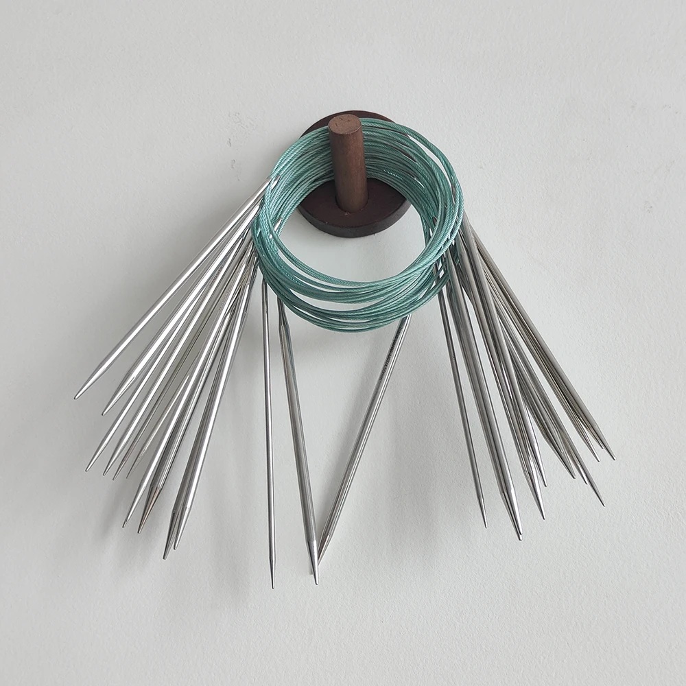 Lotus Yarns 80 cm  Stainless Steel Fixed Circular Knitting Needles