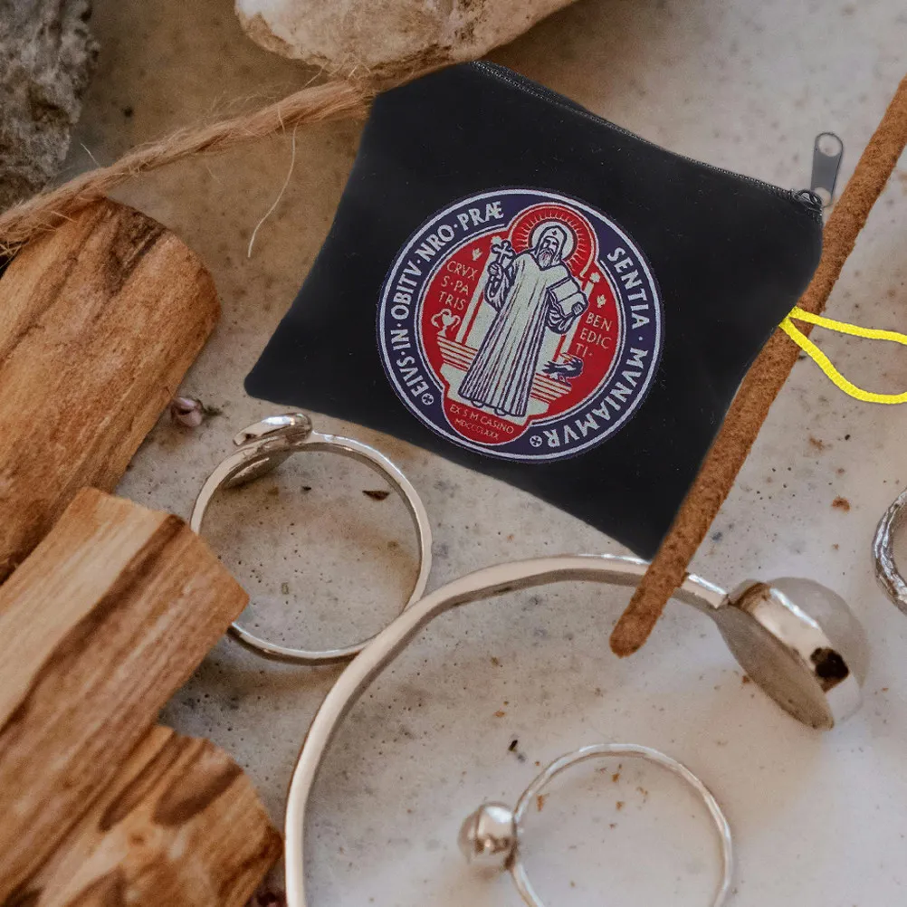 4 Pcs Key Holder Bags Coin Wallet Keychain Black Purse Makeup Carrying Lipstick Pouch Change