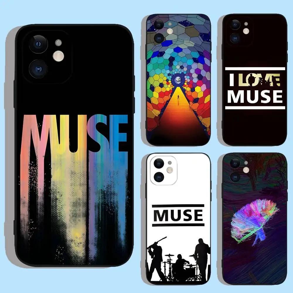 

Muse Band Lyrics Music Songs Phone Case For iPhone 17,16,15,14,13,12,11,XS,XR,X,8,7,Pro,Max,Plus,Mini,Air,e Silicone Black Cover