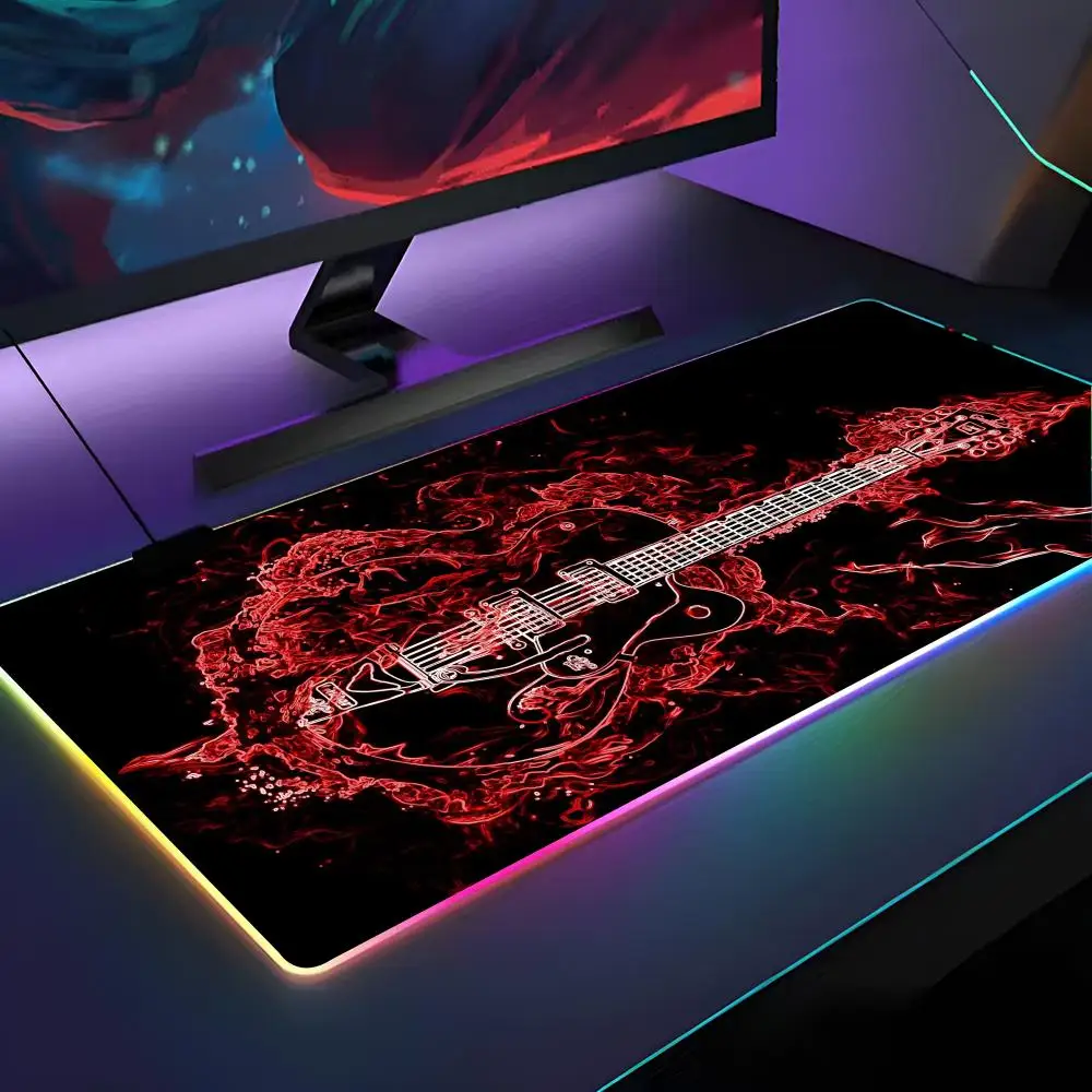 

V-Van H-Halen Band Mouse Pad RGB Backlit Mouse Pad Laptop Mouse Pad Laptop Gamer Computer Desk Gaming Accessories