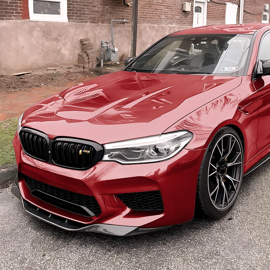 For BMW 5 Series M5 F90 2018-2020 Pre Front Lip Spoiler Bumper Shovel Lower Lip Splitter Modification Car Body Kit Glossy Black