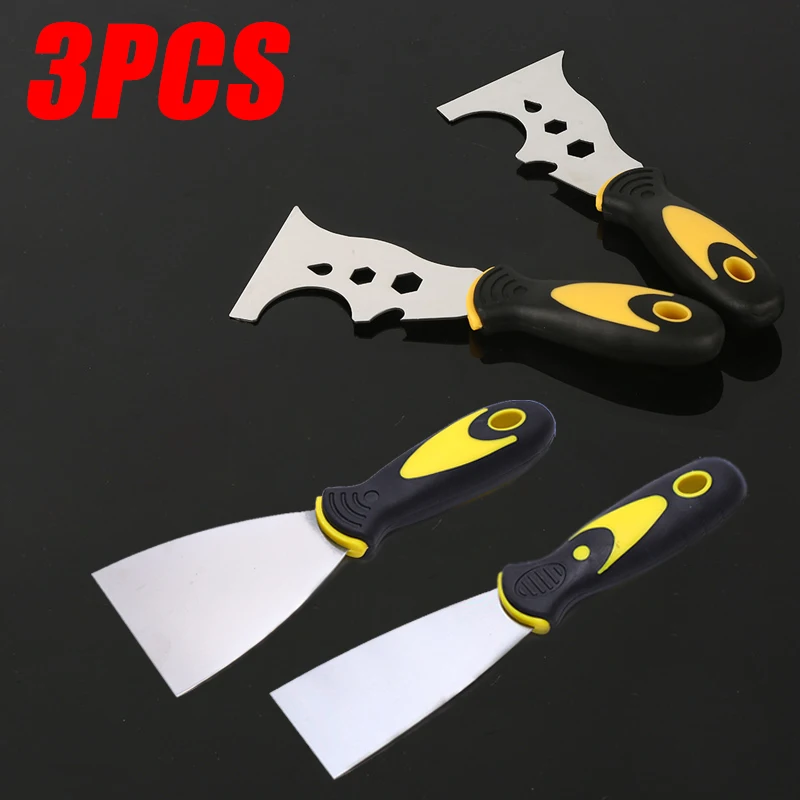 15 in 1 Multifunctional Putty Knife Set Putty Scraper Stainless Steel Scraper Cleaning Scraper DIY Construction Tools