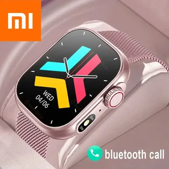 Xiaomi chamada relógio inteligente feminino mostrador personalizado smartwatch à prova dwaterproof água temperatura corporal relógios de toque completo para android ios