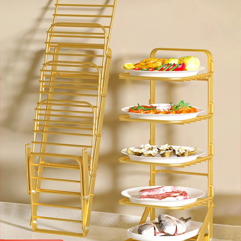 Multi functional dish storage rack