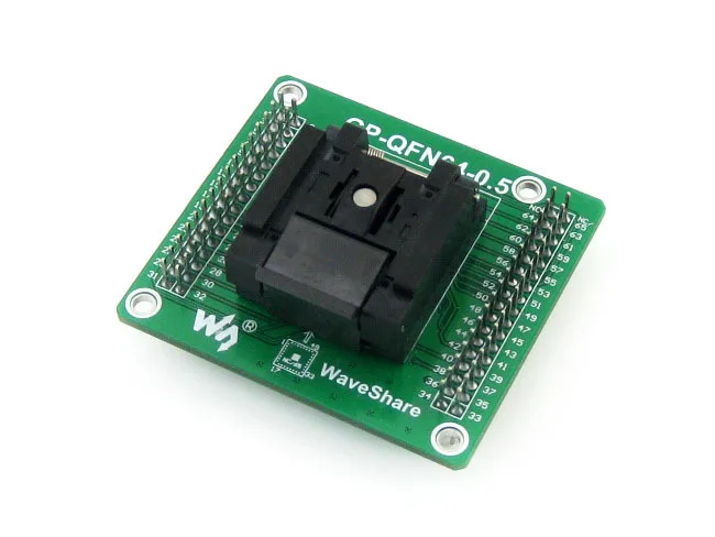 QFN-64BT-0.5-01 with PCB QFN64 MLF64 MLP64 Enplas IC Test Socket Programming Adapter 0.5mm Pitch = GP-QFN64-0.5-B