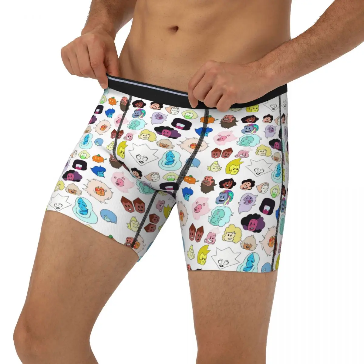 سراويل داخلية طويلة بوكسر سراويل ستيفن يونيفرس رؤساء سراويل داخلية ناعمة للرجال لهدايا صديقها للرجال #3