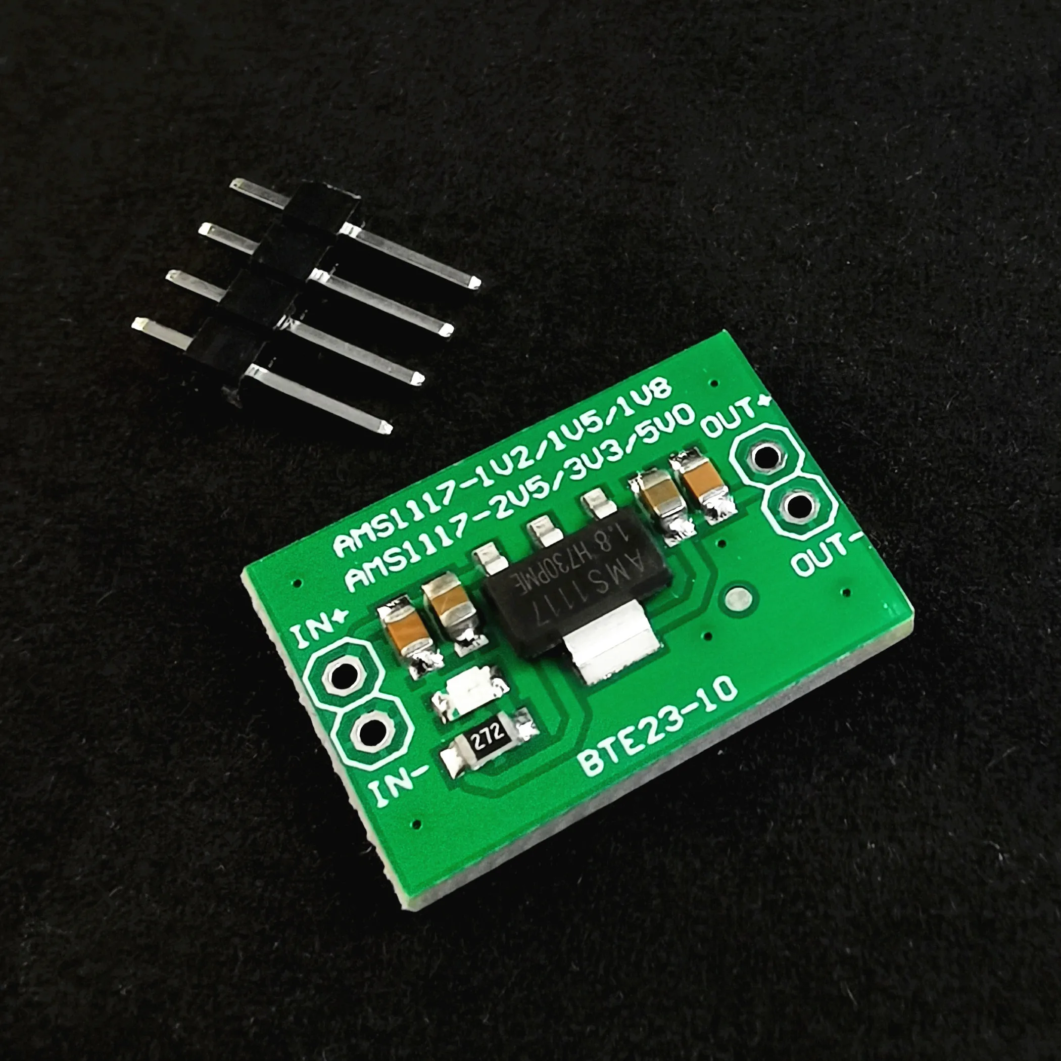 AMS1117 modul konversi tegangan linier, 1.2V 1.5V 1.8V 2.5V 3.3V DC-DC untuk percobaan DIY Arduino Breadboard