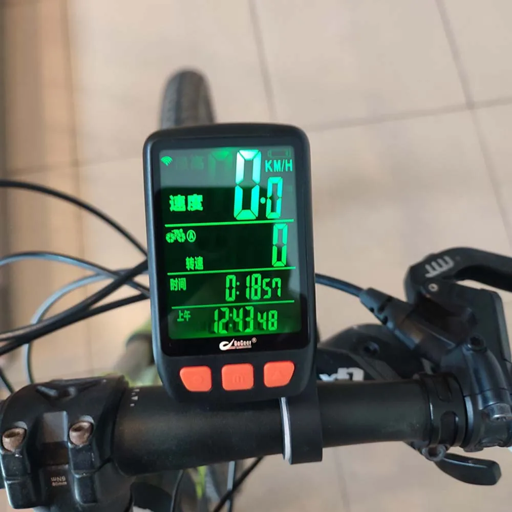 Waterproof Bicycle Computer Wireless Code Table Speed Counter Touch Screen Ride Odometer Cycling Speedometer for Bicycle Motorcy