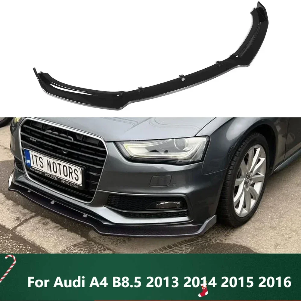 

New！For Audi A4 B8.5 2013 2014 2015 2016 Car Front Bumper Splitter Lip Spoiler Diffuser Protector Body Kit Spoiler Cover