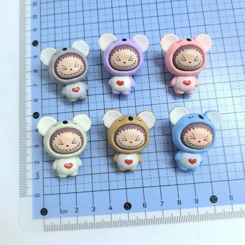 

Cute Labubu Koala Doll Kawaii Mini Labubu Model Doll Toy Diy Backpack Pendant Collection Model Doll Toy Gift
