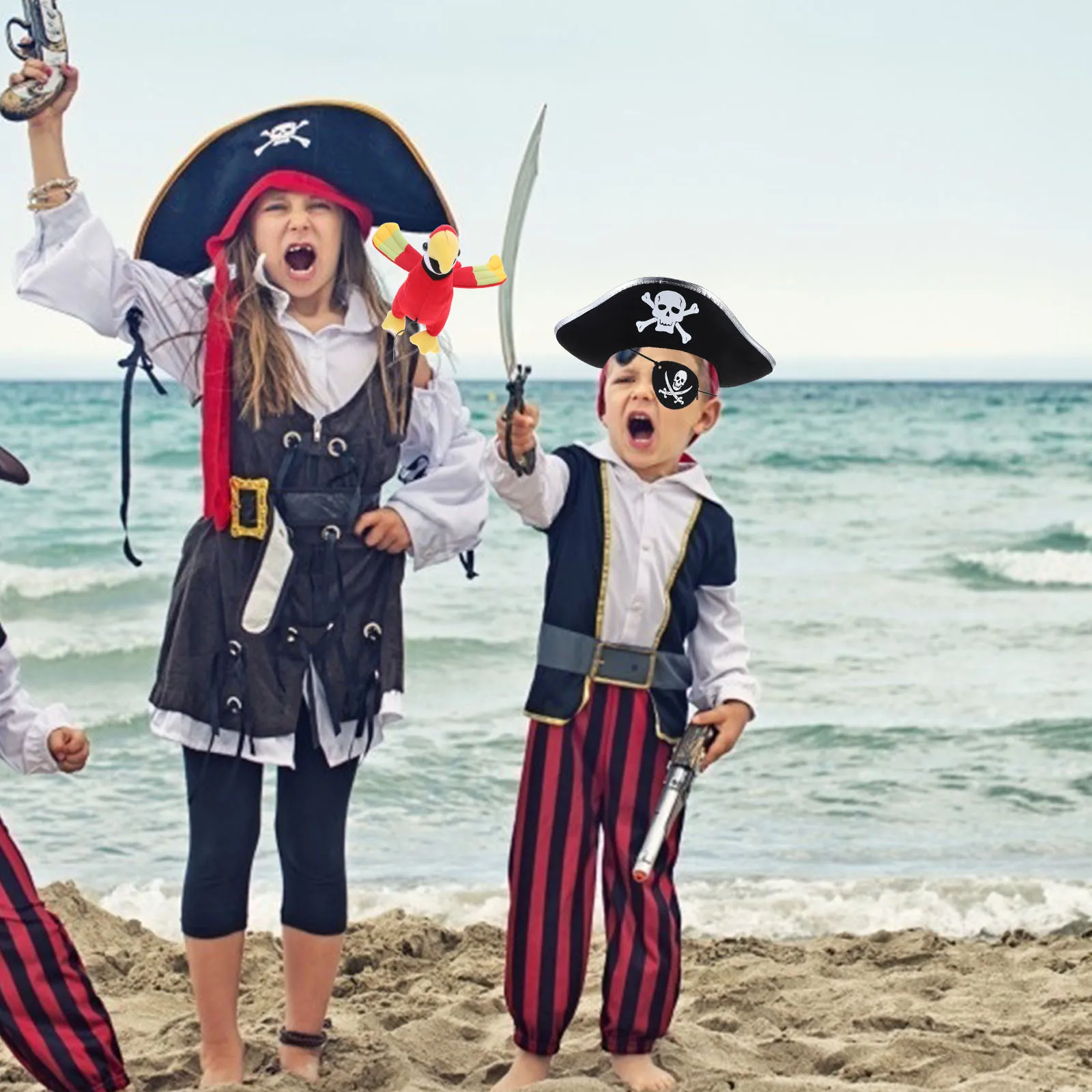 2 stuks Pirate Eye Patch Set Uniek ontwerp voor volwassenen Cosplay Maskerade Halloween Party Accessoires Kostuumbenodigdheden