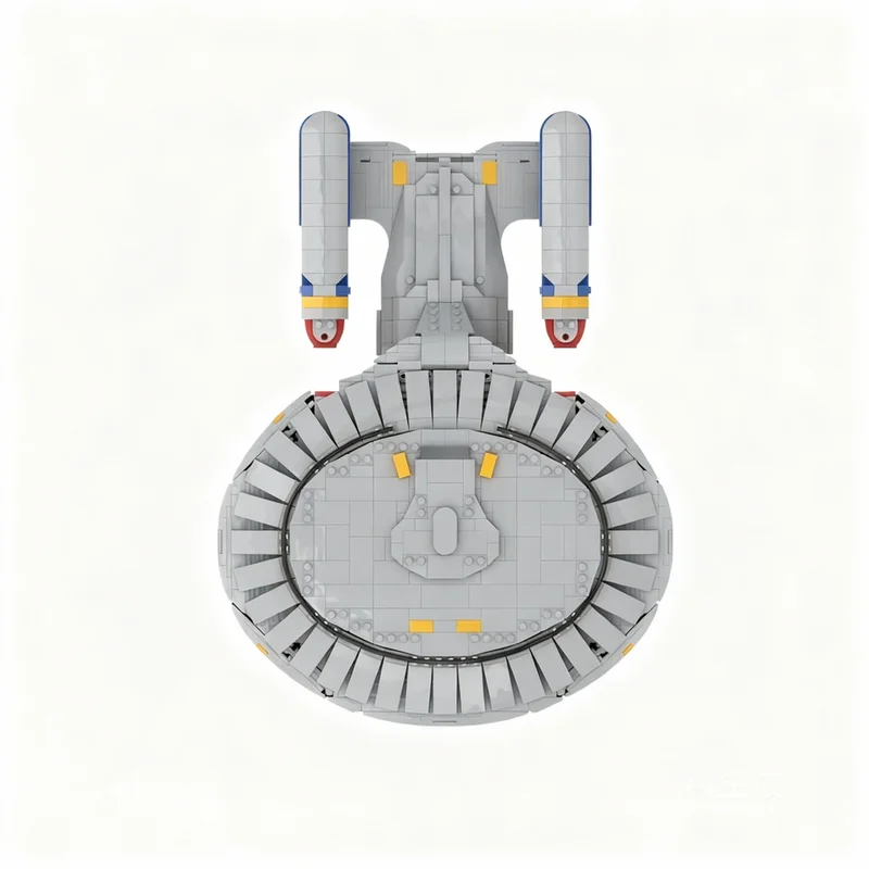 1872pcs MOC Space Star Trek Galaxy Class USS Enterprise D Model Building Blocks Architecture Christmas Gifts Toy Idea Education - view 4
