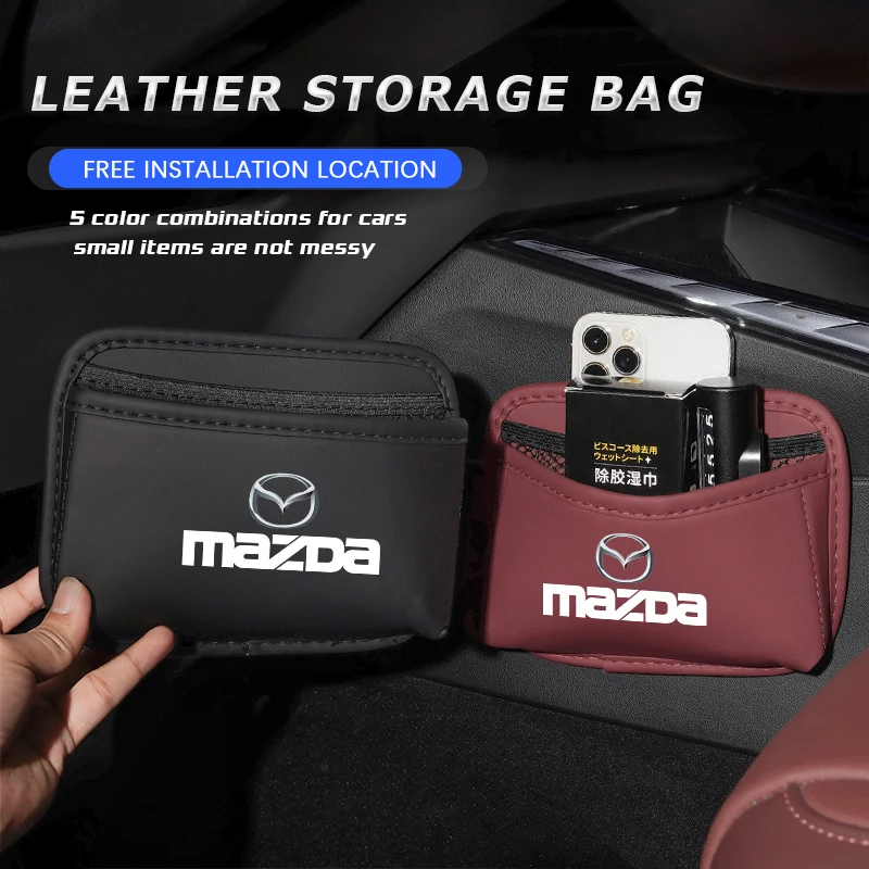 

Органайзер-карман из искусственной кожи для автомобиля Mazda 3, 6, 2, 5, CX5, CX3, Atenza, MX5, CX7, Axela, CX30, CX90, CX60, CX50, MX30, CX9, RX8, CX8
