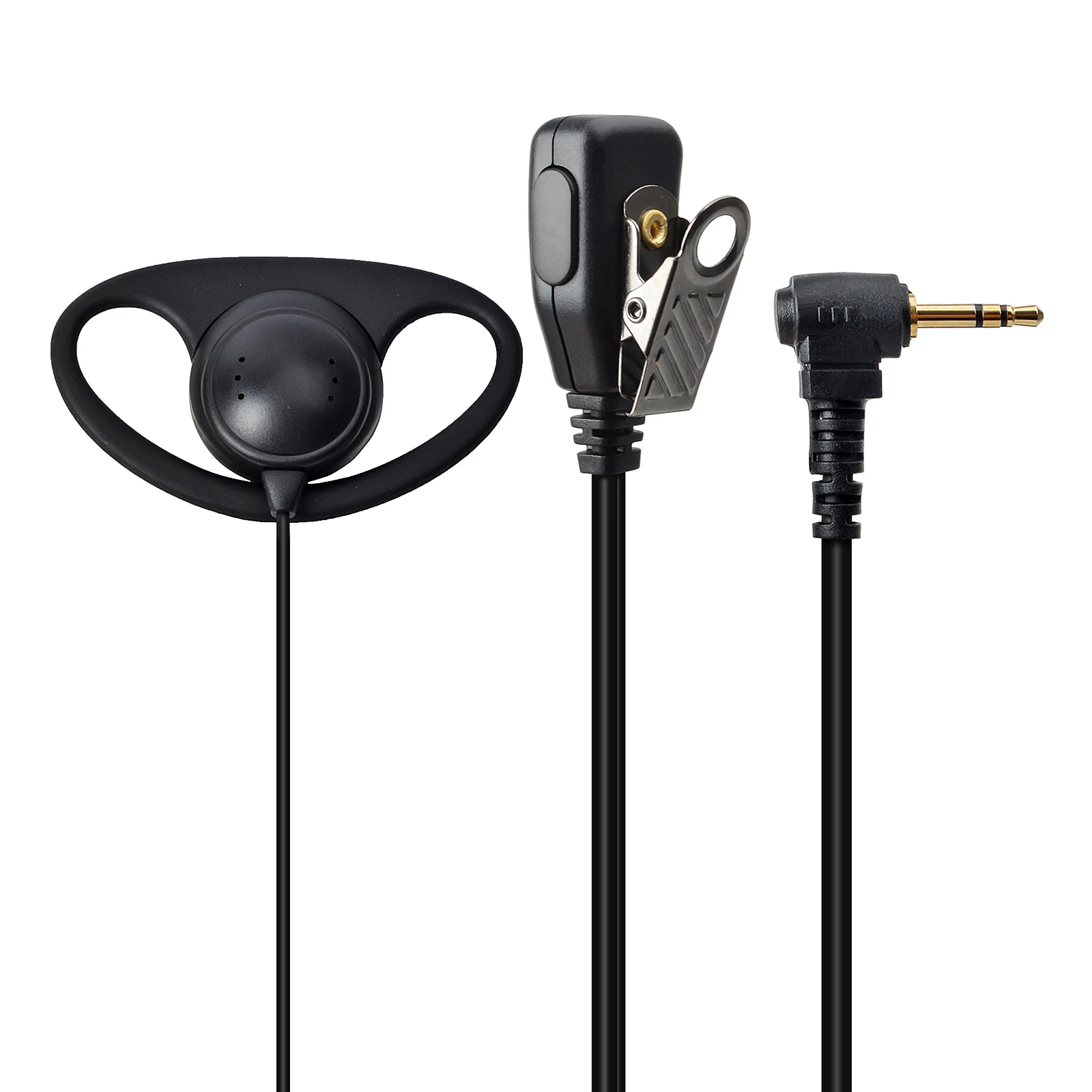 1 دبوس سماعة أذن لاسلكية على شكل حرف D مع ميكروفون متوافق مع راديو موتورولا TLKR T6 T7 T8 T9 T60 T61 T80 T81 T92 H20