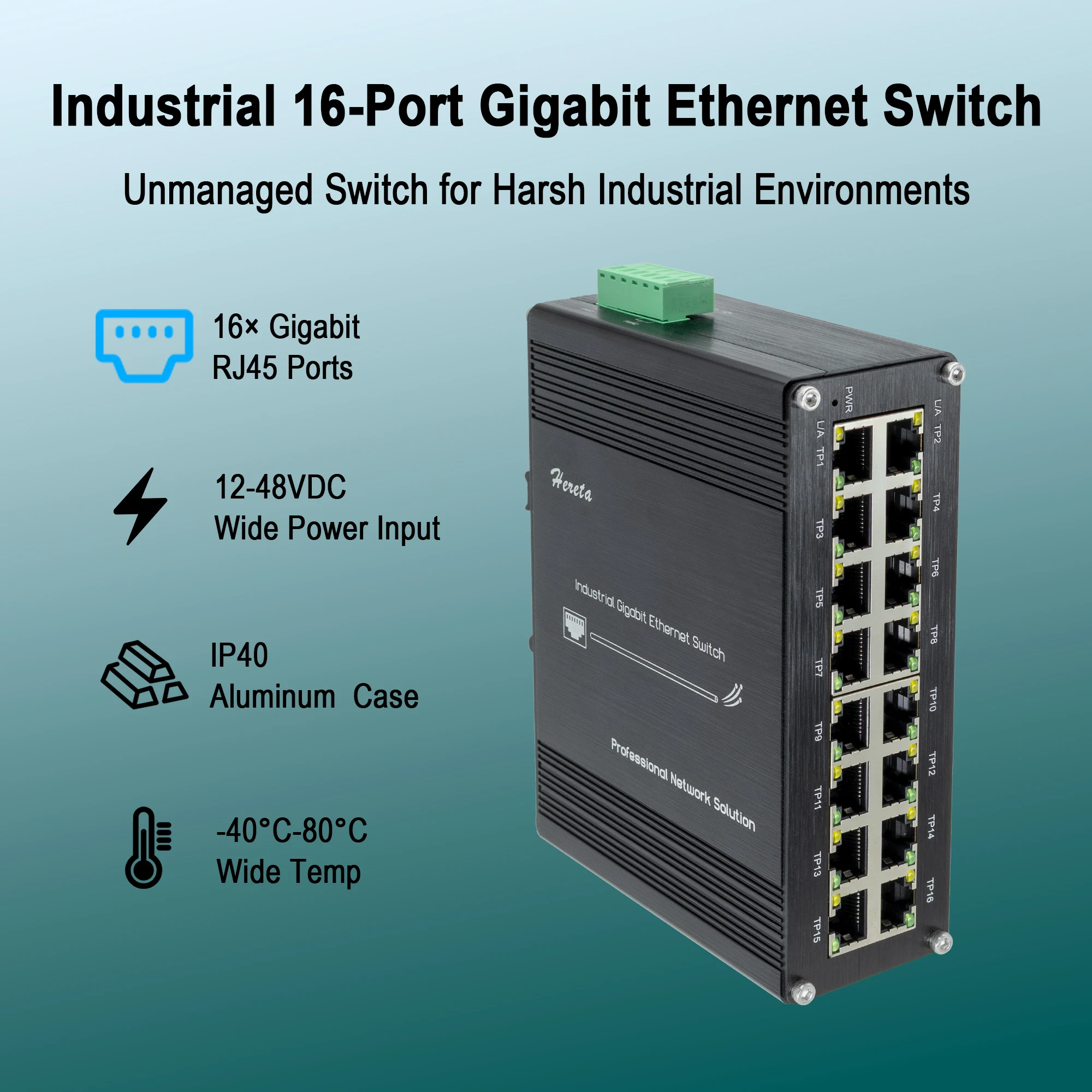 16포트 스위치 10/100/1000T 기가비트 컴팩트 - Industrial Switch Din Rail Gigabit 리뷰 및 가격