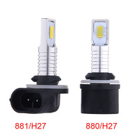 2Pcs LED H27 880 881 Car Headlight Fog Light 20000LM 6500K White Yellow Front Driving Running Lamp for Auto 12V 24V