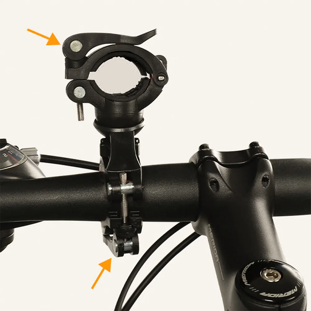 2Pcs Bike Flashlight Holder Dual Quickrelease Design Sturdy Bracket Versatile Flashlights Lightweight Construction for Biking
