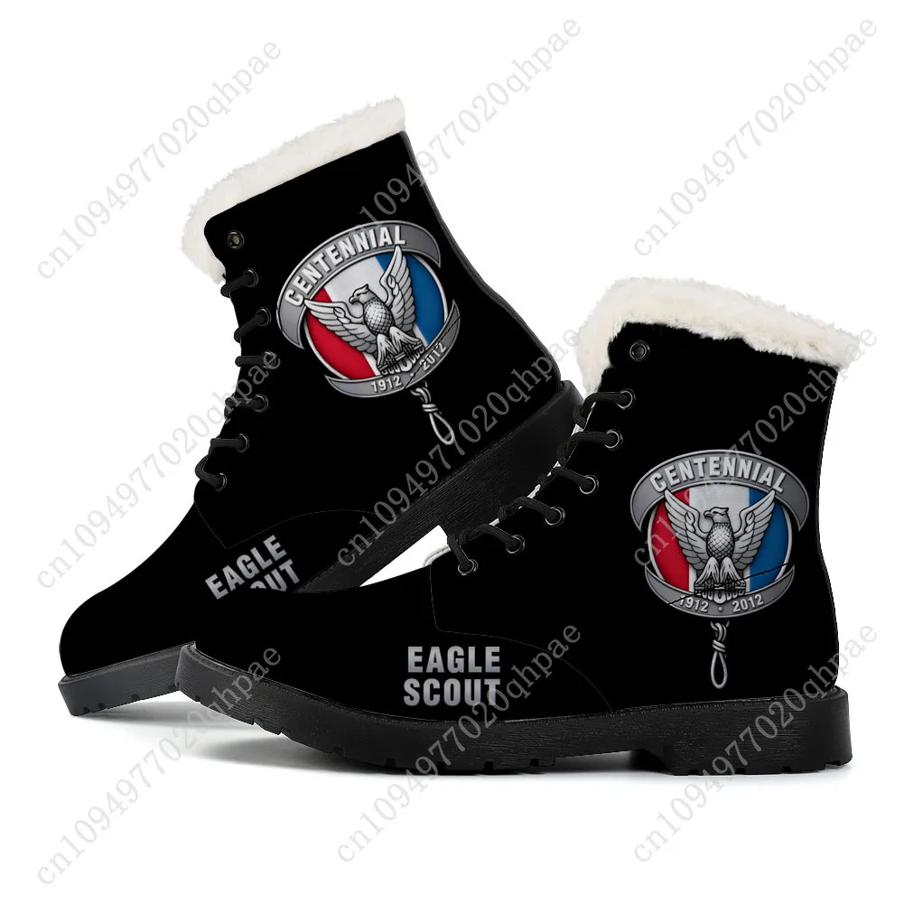 Eagle Scout Plush Boots Mens Womens Teenager Shoes Casual Boot Outdoor Light High Quality Couple Print on Demand Customize Shoe