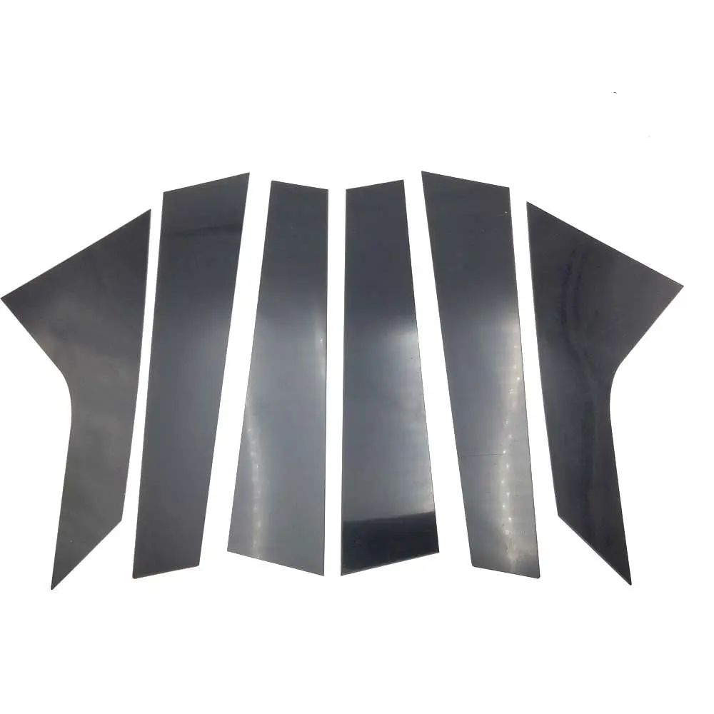 

6Pcs Black Pillar Posts Door Trim Cover For Hyundai Elantra i30 Sedan 2021-2023