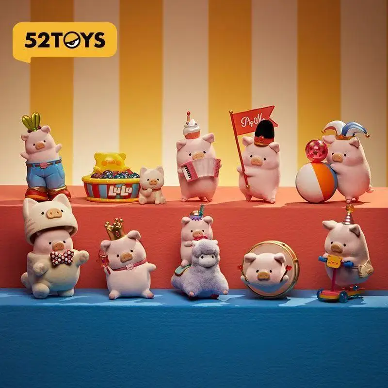 

Фигурка-сюрприз Lulu Pig Battle Blind Box, коллекционная аниме-игрушка, серия Kawaii Lulu The Piggy Happy Hour, подарок на день рождения для детей