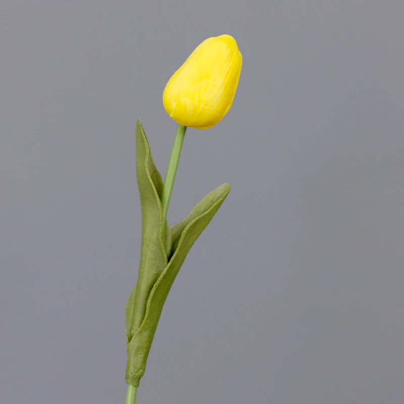 Pu Mini tulipan imitacja pyลku czerwony biaลy fioletowy zielony pojedynczy dotyk tulipan sztuczne kwiaty dekoracja pokoju pulpit sztuczny