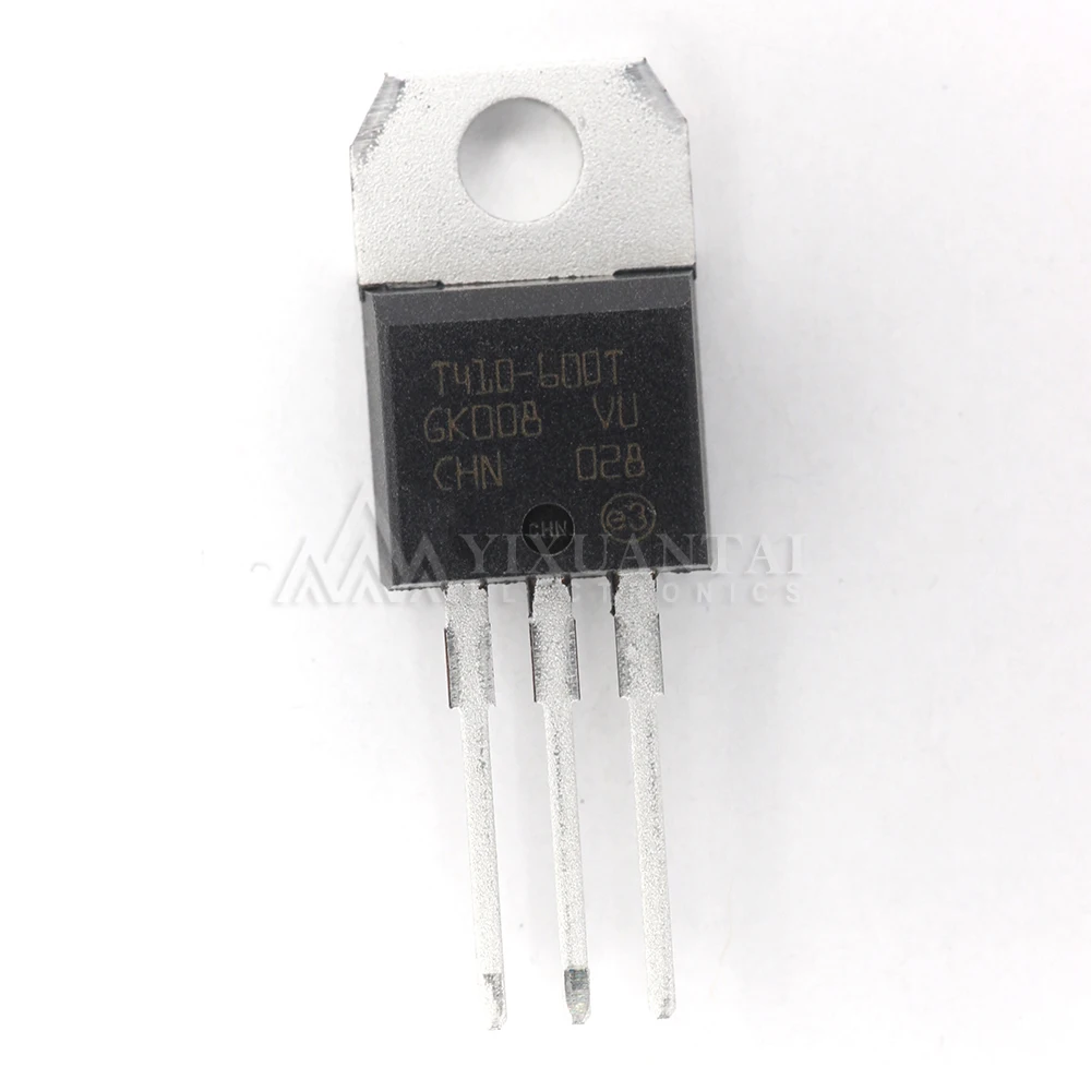 10 unids/lote T410-600T T410-600T-TR 【TRIAC SENS GATE 600V 4A TO220】 nuevo y Original