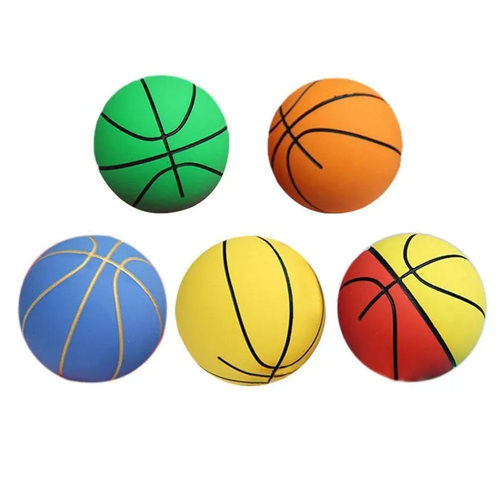 Baloncesto pequeño elástico ultraalto para niños, juguete para el estrés de la mano, Mini pelotas de goma para agarre de baloncesto, juegos deportivos al aire libre