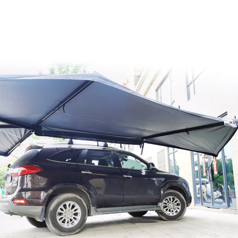 2024 Customized SUV Vehicle Car Side Retractable 270 Degree Awning Free Standing for Camping