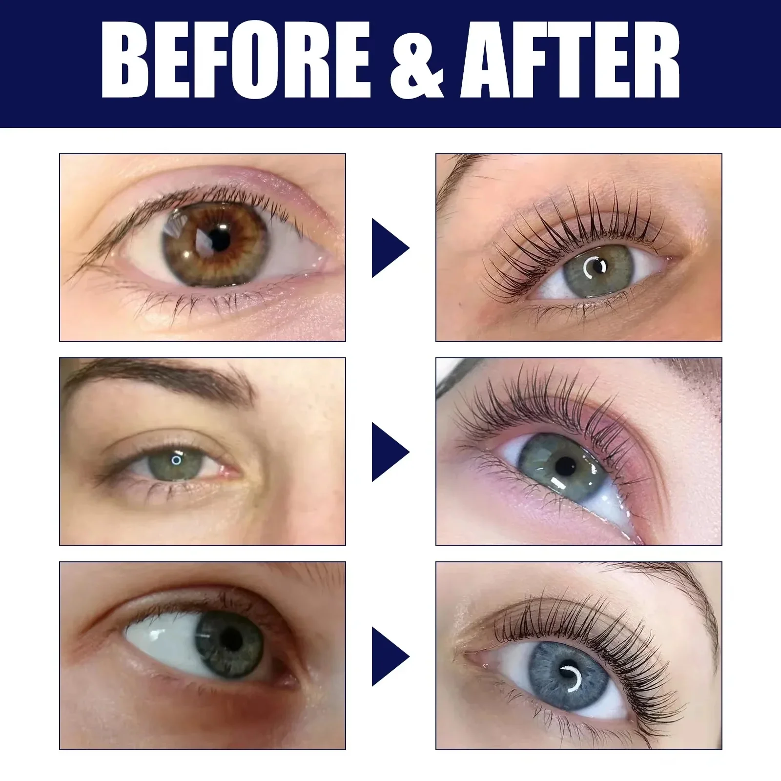Wimpernwachstumsserum, natürlicher Wimpernverstärker, längere, dickere Augenpflege, vollere Wimpern, Korea-Augenwimpern, Augenbrauenwachstums-Make-up