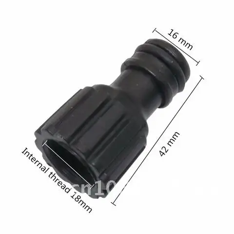 Kunststoff Schnell anschluss Nippel Auto wasch bürste Verbindung Innengewinde Membran pumpe Nippel verbindung 18mm 5St