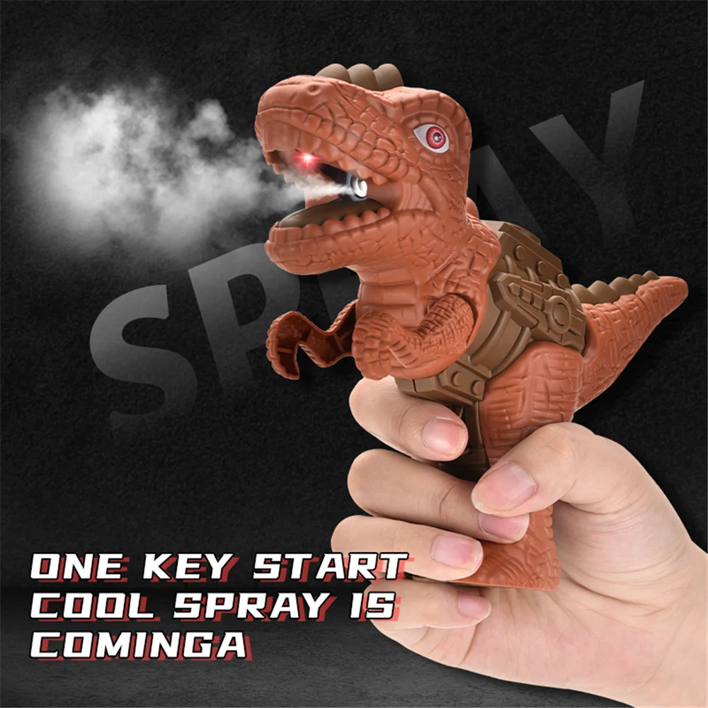 Dinosaur sound fire sprayer Tyrannosaurus Rex Triceratops sound light summer outdoor Garden Plants irrigate kids toy portable