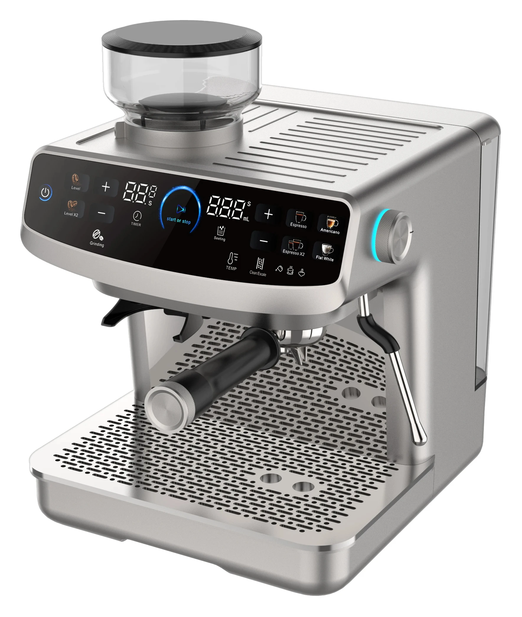 New High Quality Commercial Best Espresso Coffee Machine 2022 2023 Profesional Coffee Grinders Maker With Grinder