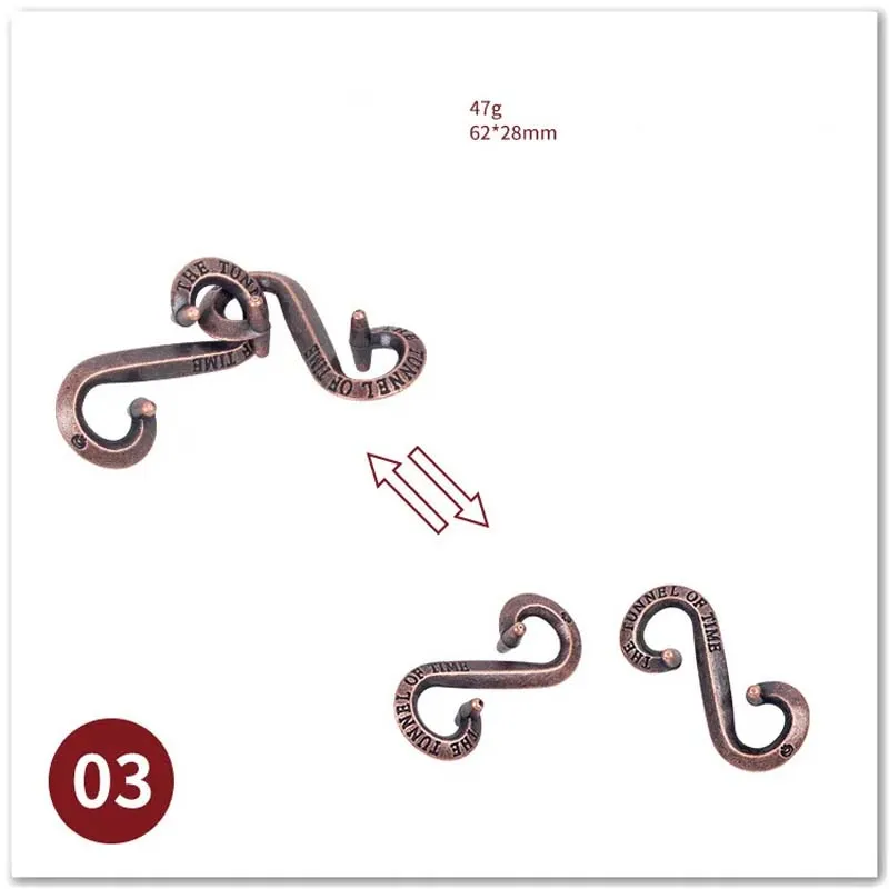 3D IQ 게임은 성인을 위한 지적 두뇌 티저 퍼즐을 성장시킵니다. 어린이 위트 게임 퍼즐 금속 Fidget 장난감