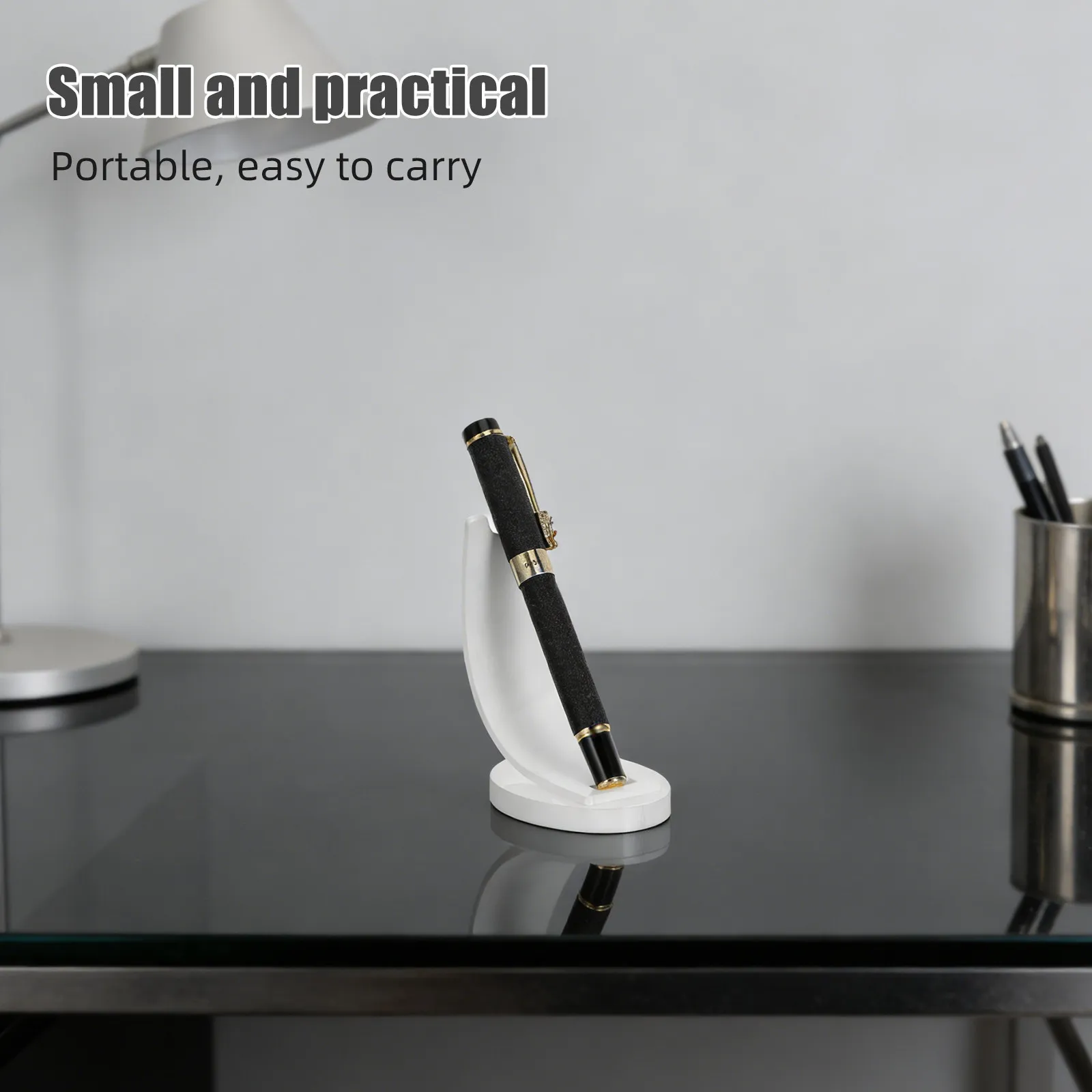 Acrylic Pen Holder Set 3-Piece Desktop Organizer for Pencils Brushes Markers Office Desk Storage