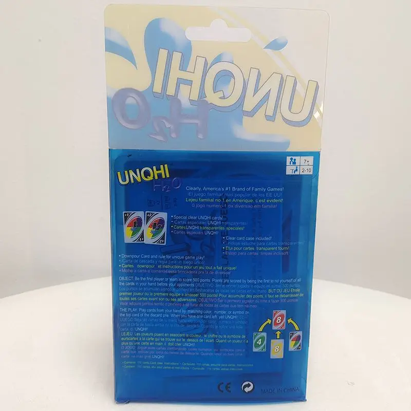 Карта для настольных игр UNQHI, Хрустальная версия, Mattel 112, водные карты из ПВХ, брендовая прочная карта высокой четкости для развлечений