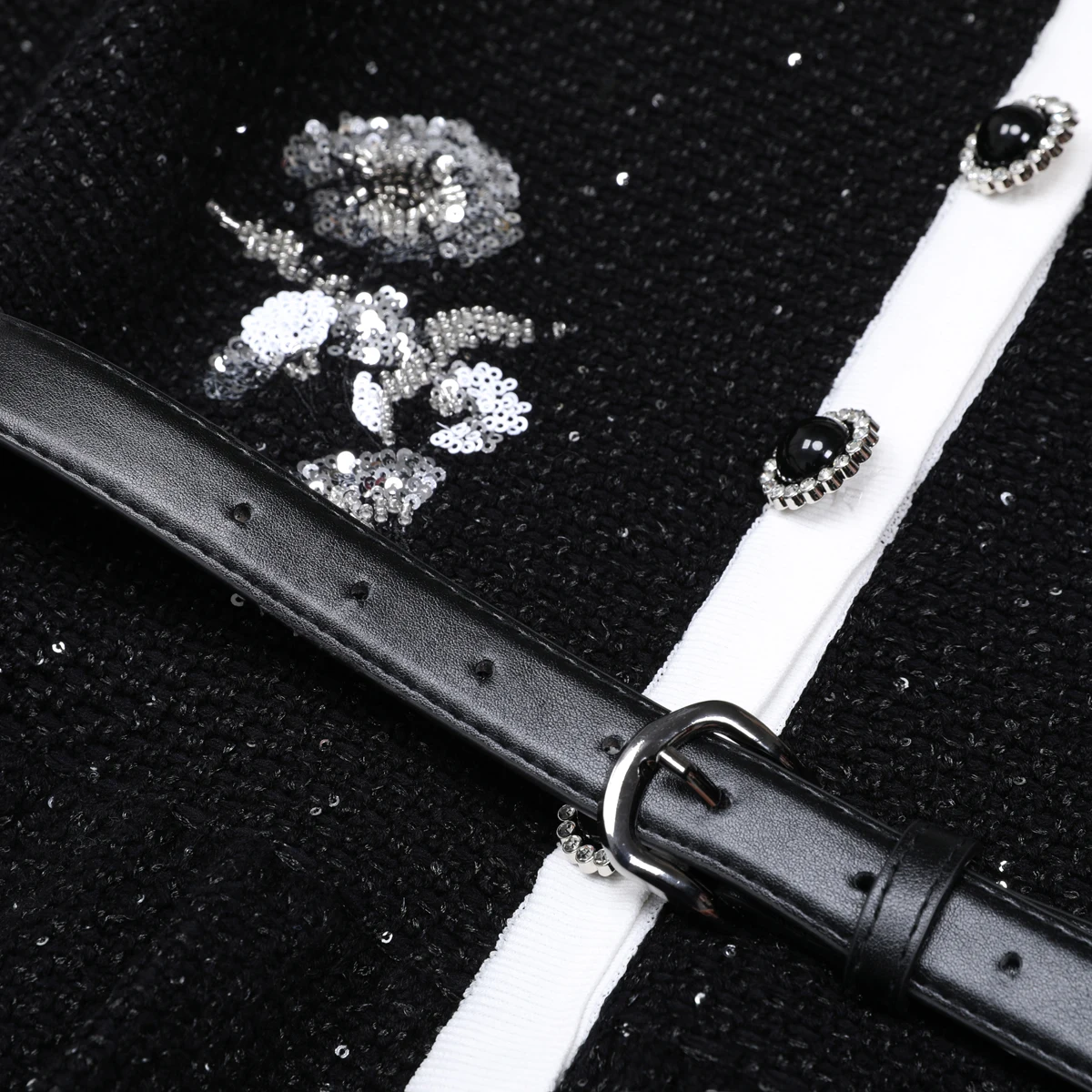 25293 High-quality New Fashion Elastic Knitted Embroidered Long Sleeved Waistband Cardigan+slim Fit Skirt Women's Set