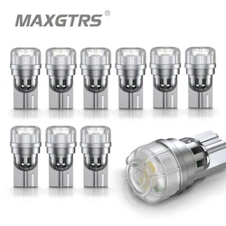 10x 800LM-1000LM T10 W5W Led 3020 SMD Chip Canbus Car License Plate Dome Map Turn Singal Light White/Yellow/Red