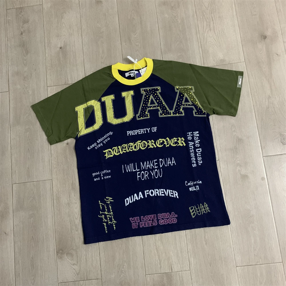 26ss Duaa Court Short Sleeve T-Shirts Men Women Best Quality Tee T Shirt