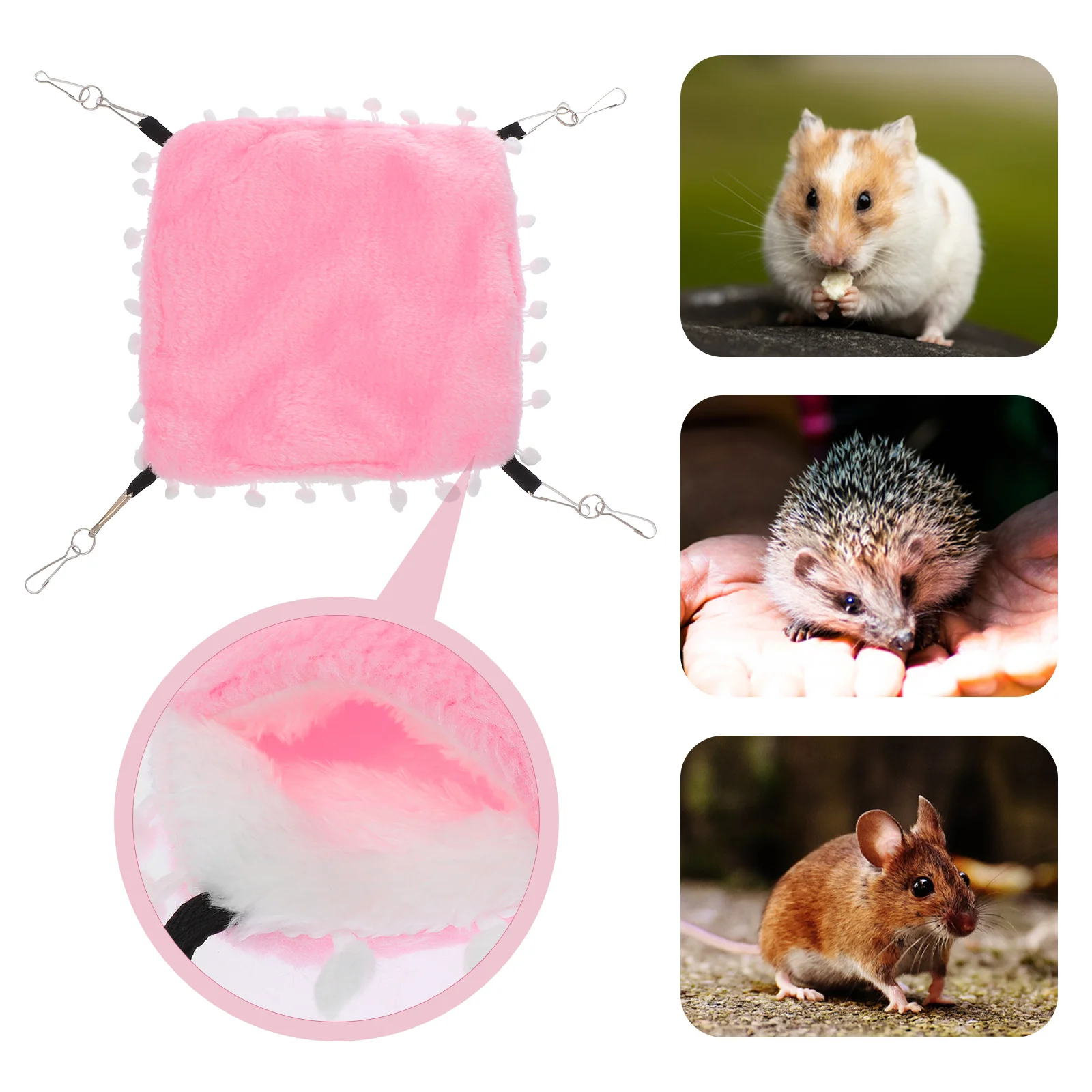 

Hamster Hanging Bed Creative Pattern Long Serve Life Pet Accessories Hamster Hammock Hanging Cage Small Pet Hammock