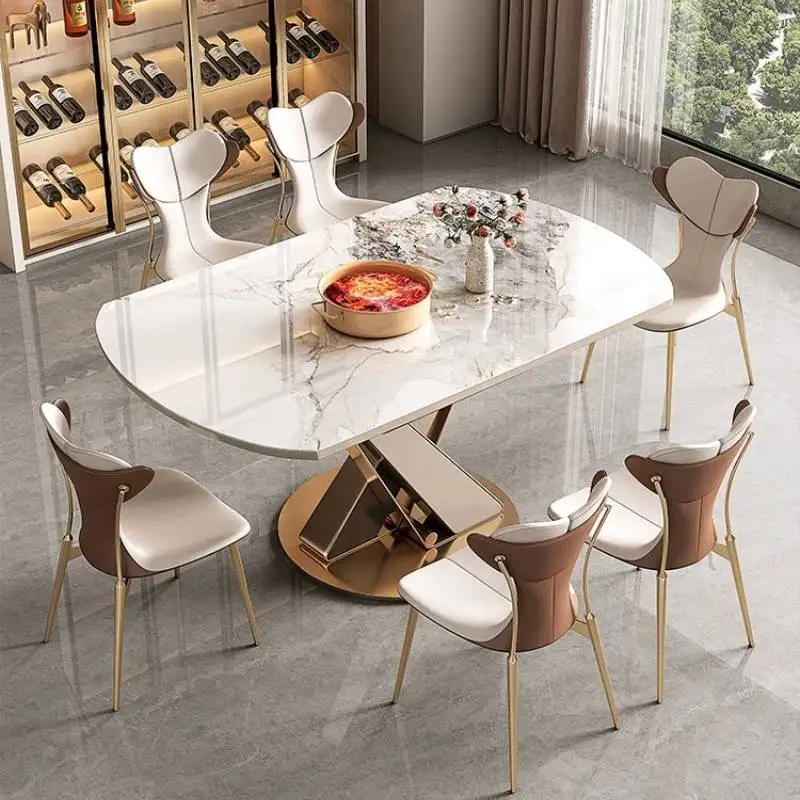 Industrial Design Luxury Dining Chairs Metal Legs Pliable Foldable Dining Chairs Events Salon Krzeslo Jadalnia Furniture Home
