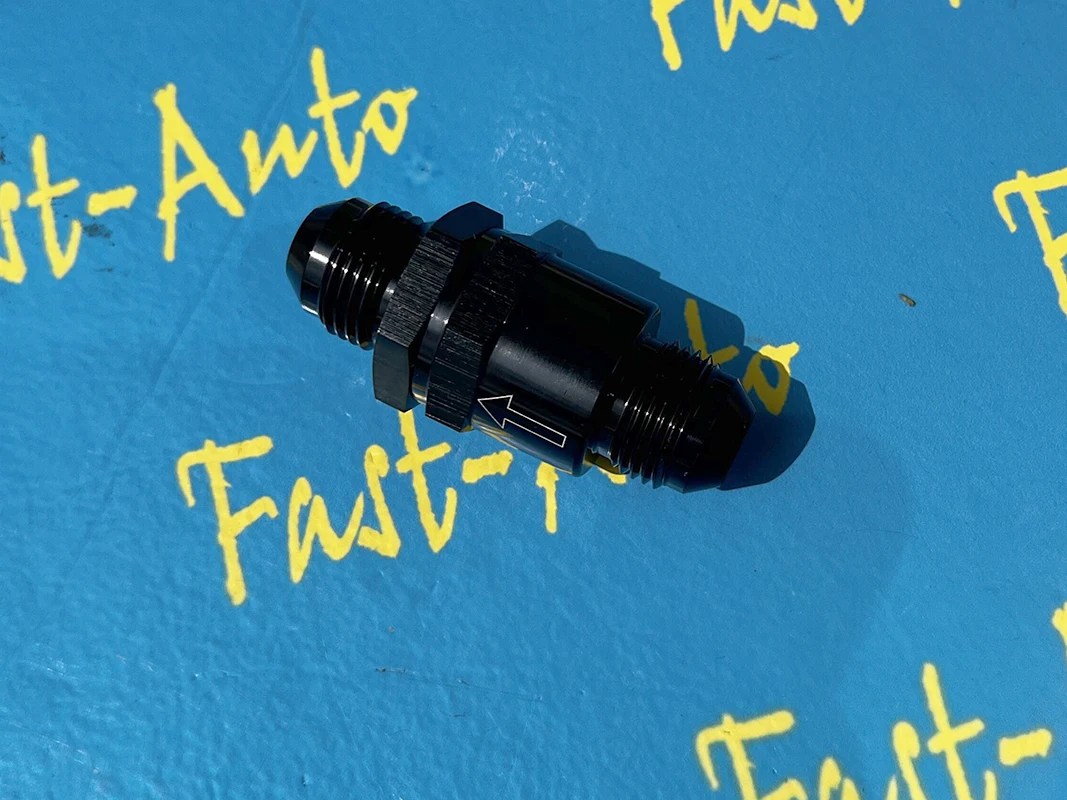 9/16-18unf thread -6AN AN6 AN 6 Black Anodised Billet Check One Way Valve for 044 fuel pump