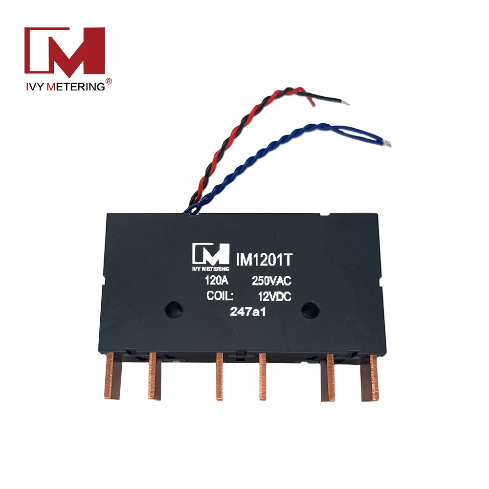 

IM1201T счетчик энергии, использование катушки 120 А, 250 В переменного тока, 12 В постоянного тока, 3-фазное реле с фиксацией и вспомогательным переключателем