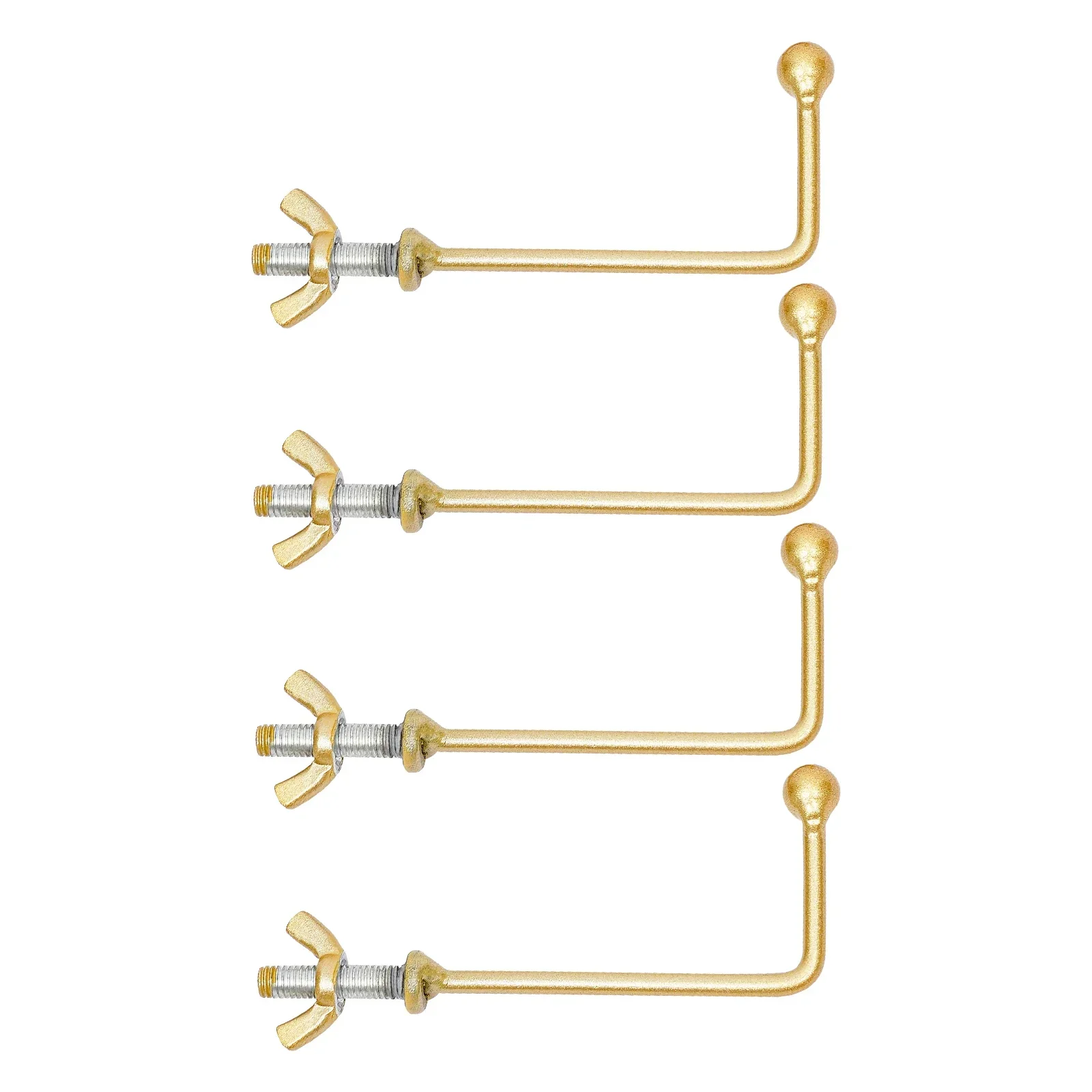 حامل حامل لافتة ترحيب بالزفاف الذهبي مكون من قطعتين - حامل معدني قابل للتعديل مع خطاف ثابت ومنصات قدم مضادة للانزلاق #6