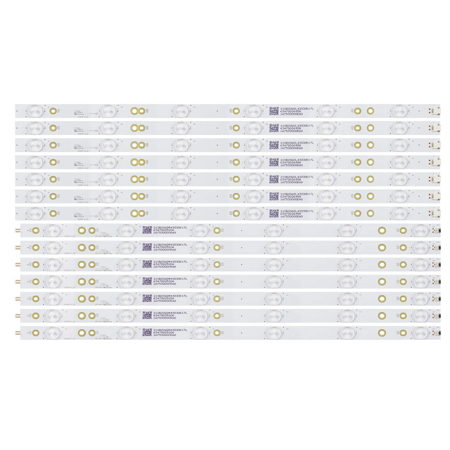 Tira de retroiluminación LED 12 lámparas para Philips 49" 49PUS6501 LB-PF3030-GJD2P6C 490712 -LD RB 49AEL2-L KD-49X6000D 49PUS7272
