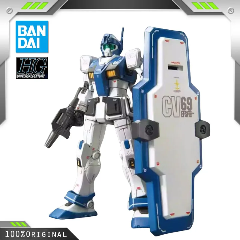 

BANDAI Anime HG 1/144 RGM-79HC GM GUARD CUSTOM New Mobile Report Gundam Assembly Plastic Model Kit Action Toys Figures Gift